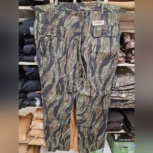 Vintage Ranger Green Tiger Stripe Hunting Pants
